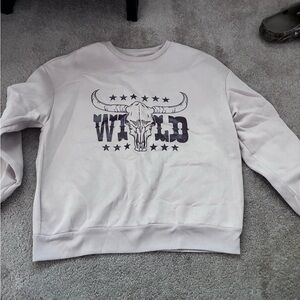 Wild Graphic women’s Sweater - Cream